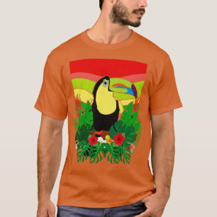 Camiseta Pássaro Exótico Passando Pássaro Vigiando Ornitolo