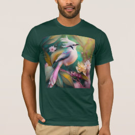 Camiseta Pássaro Fantasia Branca - Blush Tail Jay