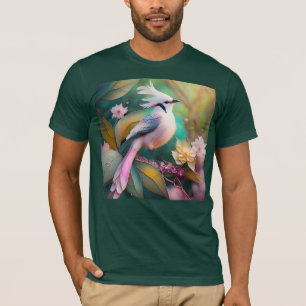 Camiseta Pássaro Fantasia Branca - Blush Tail Jay