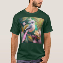 Camiseta Pássaro Fantasia Branca - Blush Tail Jay
