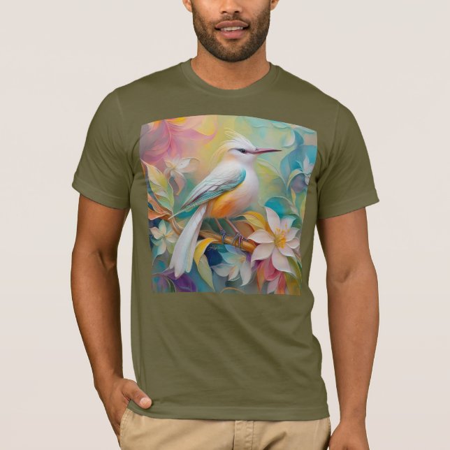Camiseta Pássaro Fantasia De Ouro Atropelado (Frente)