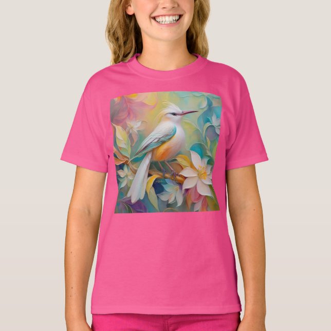 Camiseta Pássaro Fantasia De Ouro Atropelado (Frente)
