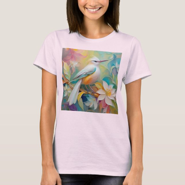 Camiseta Pássaro Fantasia De Ouro Atropelado (Frente)