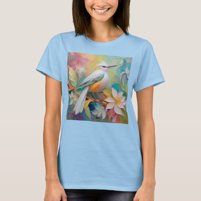 Camiseta Pássaro Fantasia De Ouro Atropelado (Frente)