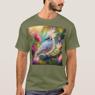 Camiseta Pássaro Fantasia Juvenil Crested Blush Feather Dov