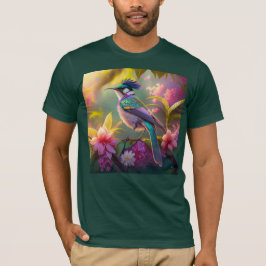 Camiseta Pássaro Fantasia Pássaro-do-Sol Bastão-do-Arco-Pen
