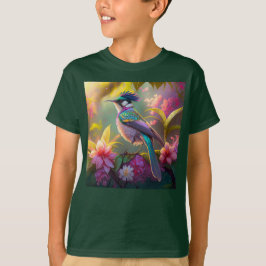 Camiseta Pássaro Fantasia Pássaro-do-Sol Bastão-do-Arco-Pen