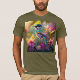 Camiseta Pássaro Fantasia Pássaro-do-Sol Bastão-do-Arco-Pen