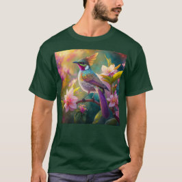 Camiseta Pássaro Fantástico Laranja Cotoso Arco-Íris