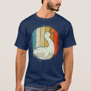 Camiseta Pássaro fazenda Ganso Pêssego Pêssego