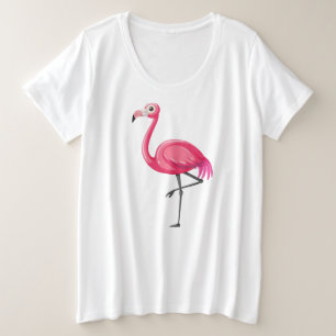 Camiseta Pássaro Flamingo rosa-89686