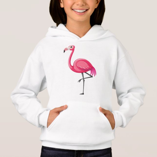 Camiseta Pássaro Flamingo rosa-89686 (Frente)