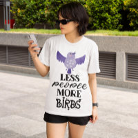 Pássaro giro - Pássaro roxo com slogan motivaciona