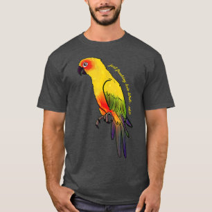 Camiseta Pássaro Gráfico Vestuário de Papagaio