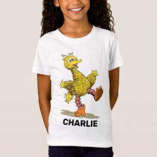 Camiseta Pássaro Grande da Arte Retroativa Personalizada