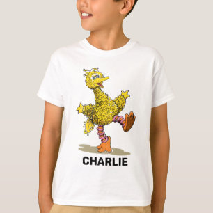 Camiseta Pássaro Grande da Arte Retroativa Personalizada