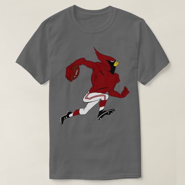Camiseta Pássaro Grande da Grade Vermelha (Frente do Design)