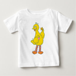 Camiseta Pássaro Grande Segurando Enfeites de Natal