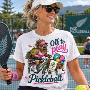 Camiseta Pássaro Kea Engraçado Vai Jogar Pickleball