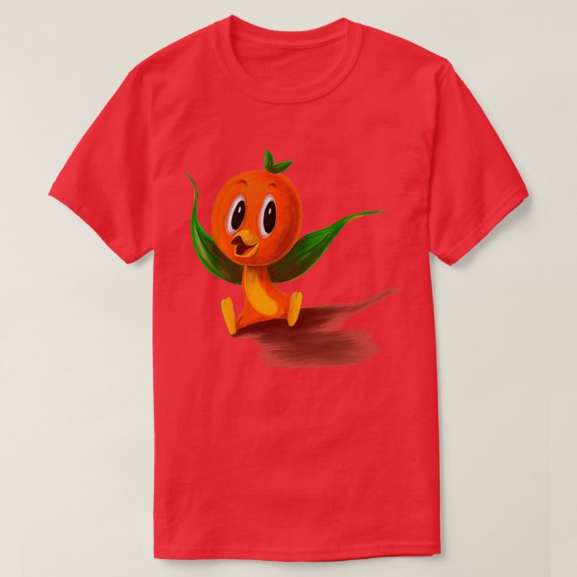 Camiseta Pássaro laranja 2 (Frente do Design)