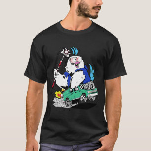 Camiseta Passaro Louco Rato com um Pólo de Prisma Levantam