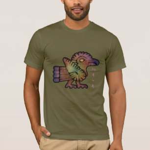 Camiseta Pássaro maia antigo