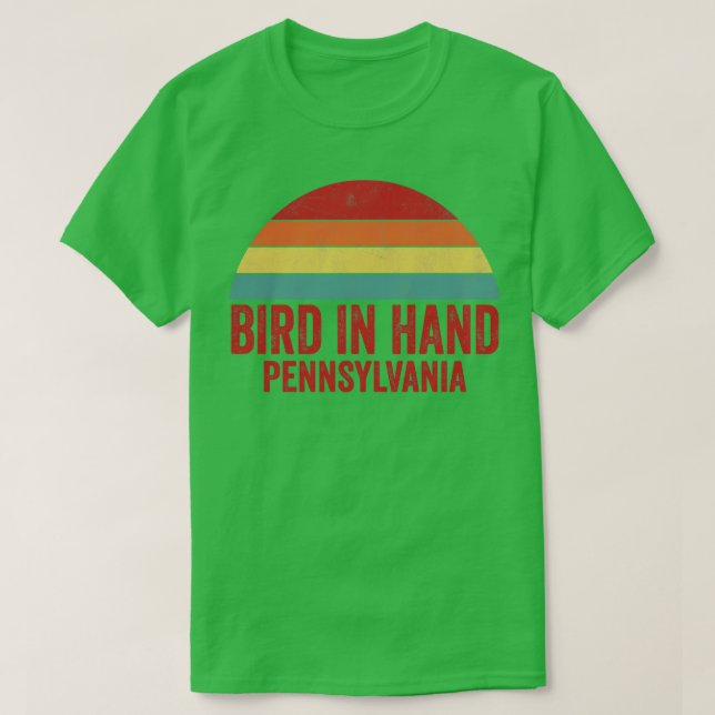 Camiseta Pássaro Na Pensilvânia Mão (Frente do Design)
