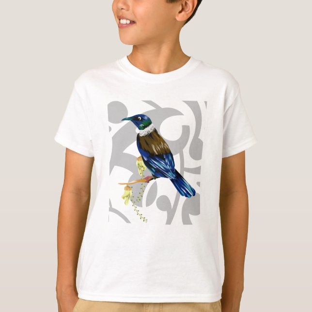 Camiseta Pássaro nativo da Nova Zelândia (Frente)