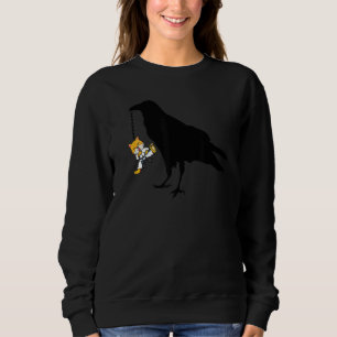 Camiseta Pássaro Negra Com Karate Kitten Na Ave De Corda Ou