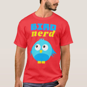 Camiseta Pássaro-Nerd-de-pássaro-doce
