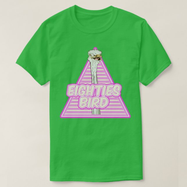 Camiseta Pássaro Oitenta da avestruz (Frente do Design)