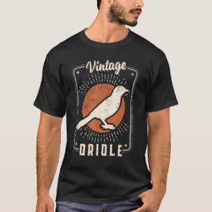 Camiseta Pássaro Oriole Vintage Retro Clássico Amor Animal
