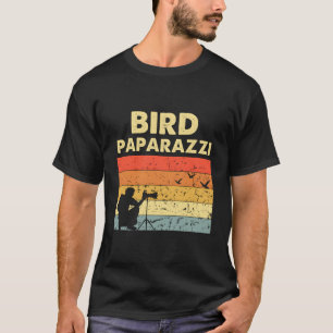 Camiseta Pássaro Paparazzi Passando Fotógrafo Vigiando Aves
