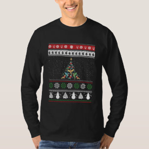 Camiseta Pássaro Pássaro Pássaro da Árvore de Natal