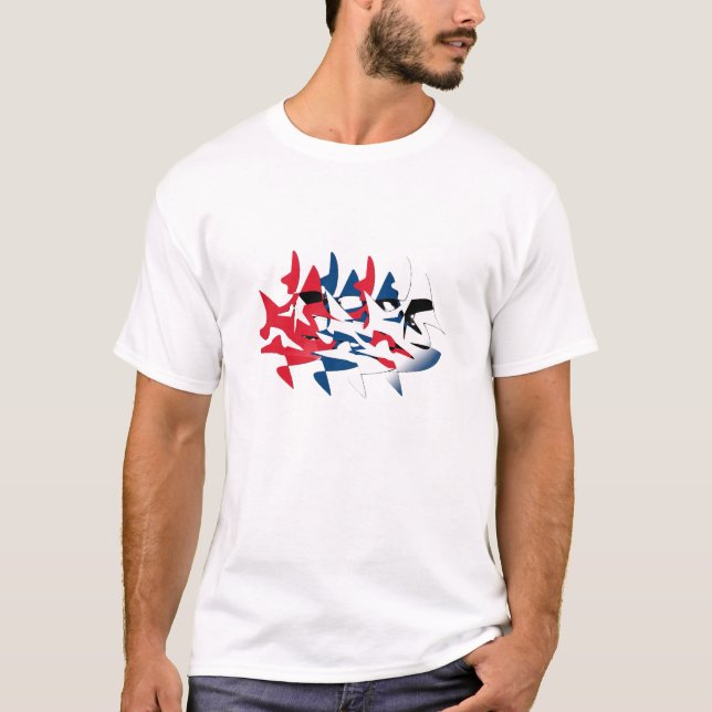 Camiseta pássaro patriota (Frente)