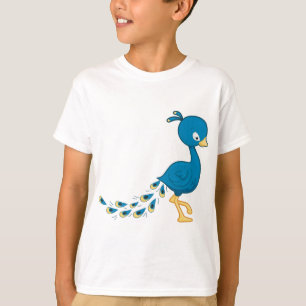 Camiseta Pássaro Peacock Azul