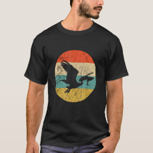 Camiseta Pássaro Pelicano Peixe Caça Vintage Retro Tropical