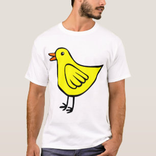 Camiseta Pássaro Pequeno - Amarelo