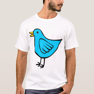 Camiseta Pássaro Pequeno - Azul