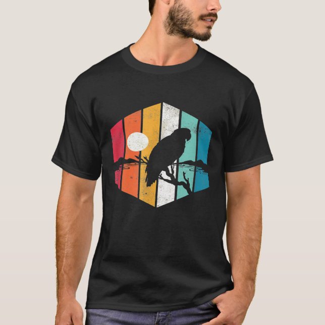 Camiseta Pássaro Pet Pet Pet Bird Silhouette (Frente)