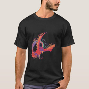 Camiseta Pássaro Phoenix Colorido