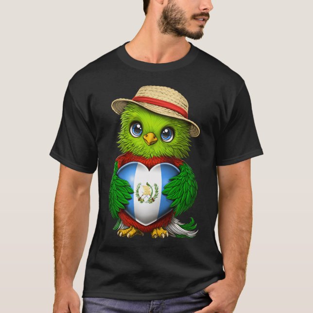 Camiseta Pássaro Quetzal da Guatemala (Frente)