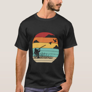 Camiseta Pássaro Retro Turquia Pato Caça às Aves Aquáticas