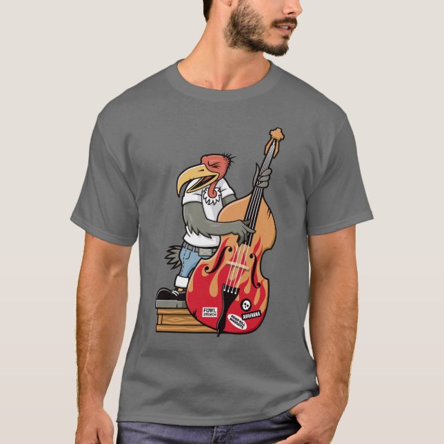 Camiseta Pássaro Rockabilly (Frente)