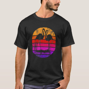 Camiseta Pássaro Rosa Flamingo Vintage Pássaro Pinto Rosa R