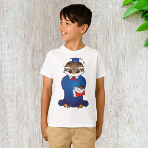 Camiseta Pássaro Scholar Cute para Graduação de Wise Owl