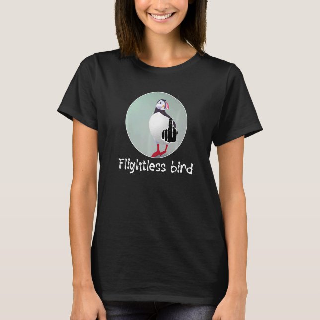 Camiseta Pássaro Sem Voo Que Vira O Pássaro Mas Ainda (Frente)