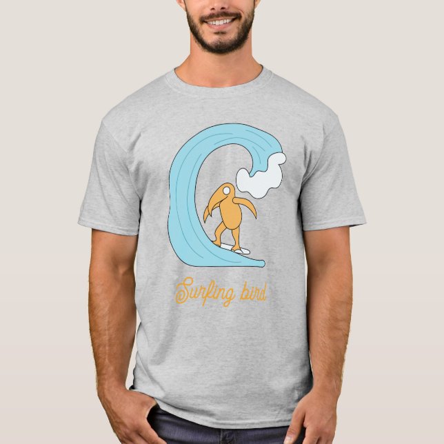 Camiseta Pássaro surfando (Frente)