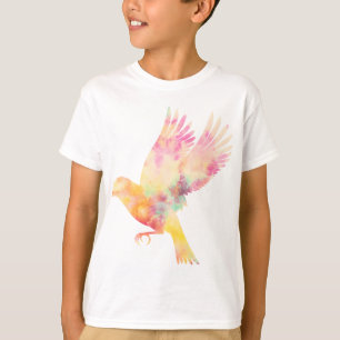 Camiseta pássaro tie dye