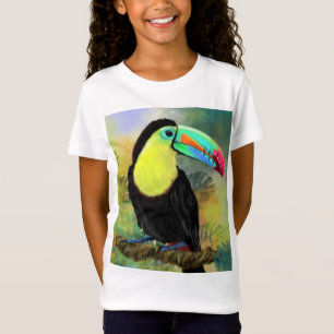 Camiseta Pássaro Toco Tócico Tropical Exótico - Pintura